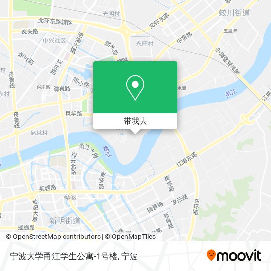 宁波大学甬江学生公寓-1号楼地图