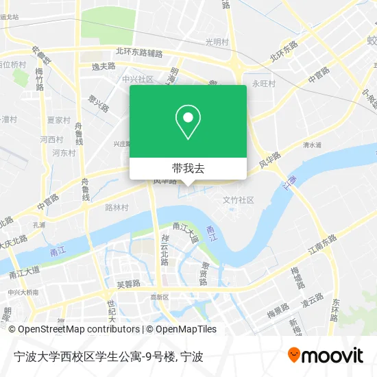 宁波大学西校区学生公寓-9号楼地图