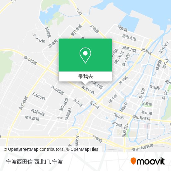 宁波西田信-西北门地图