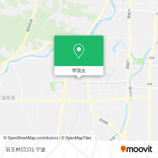 后王村(江口)地图