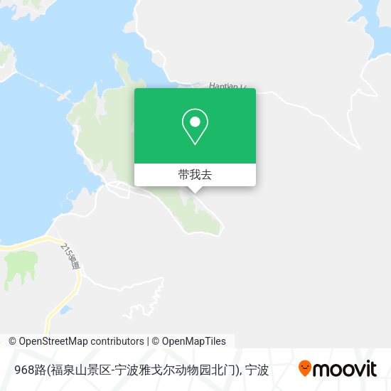 968路(福泉山景区-宁波雅戈尔动物园北门)地图