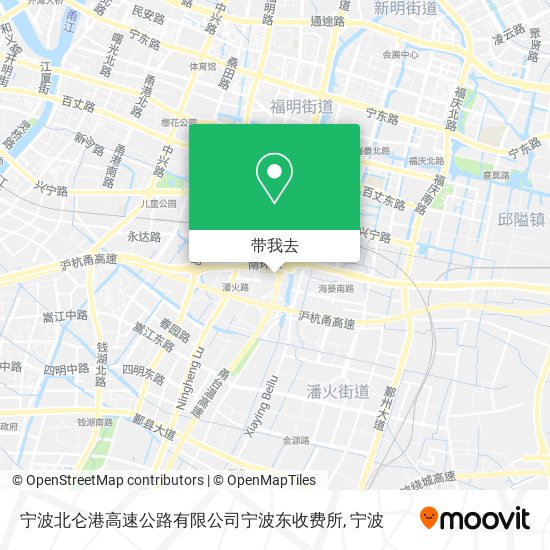 宁波北仑港高速公路有限公司宁波东收费所地图