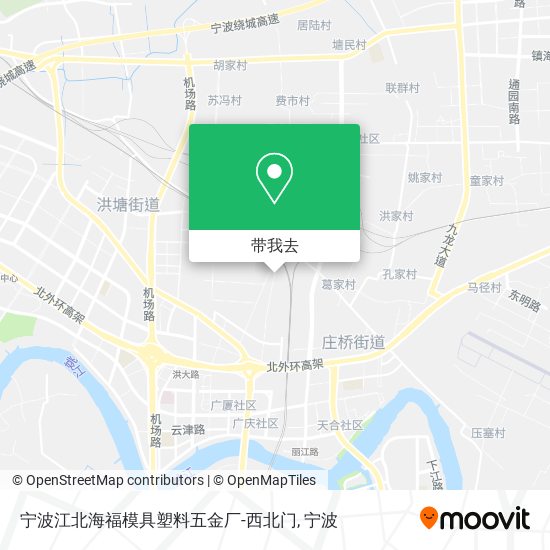 宁波江北海福模具塑料五金厂-西北门地图