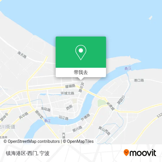 镇海港区-西门地图