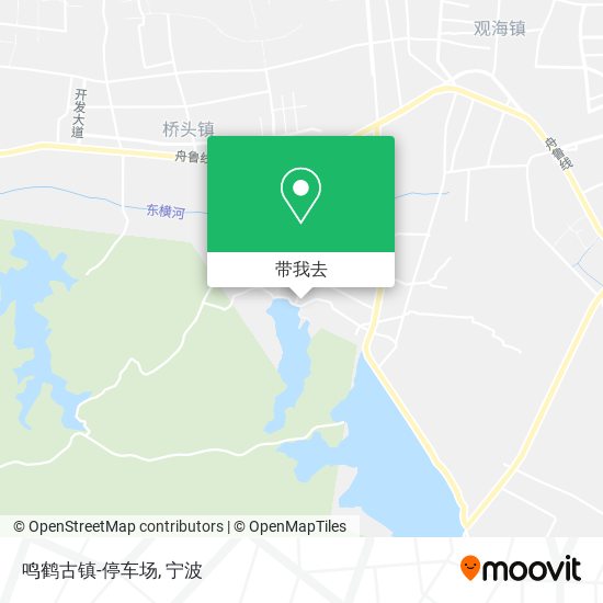 鸣鹤古镇-停车场地图