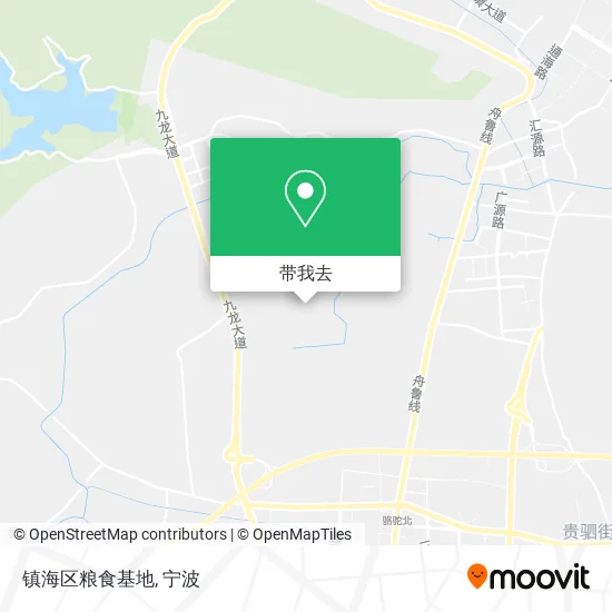 镇海区粮食基地地图