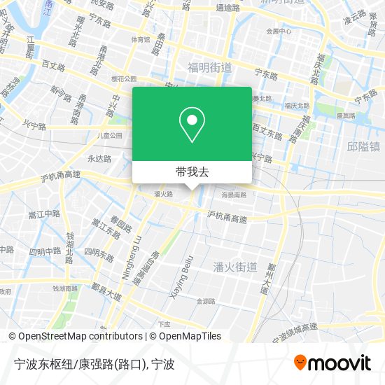 宁波东枢纽/康强路(路口)地图