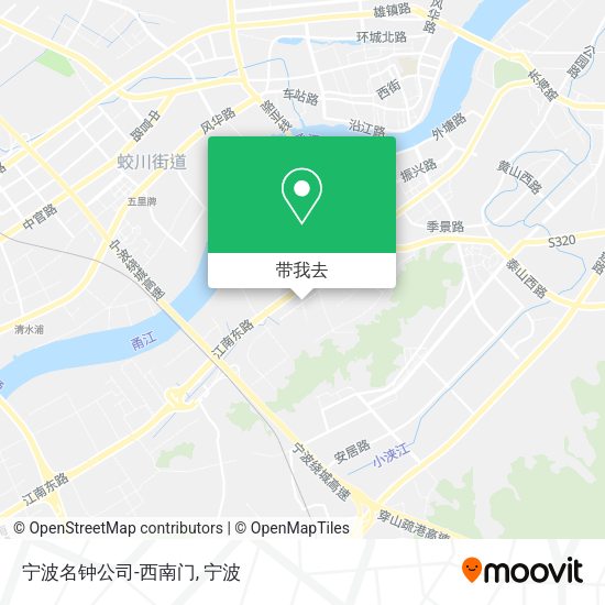 宁波名钟公司-西南门地图