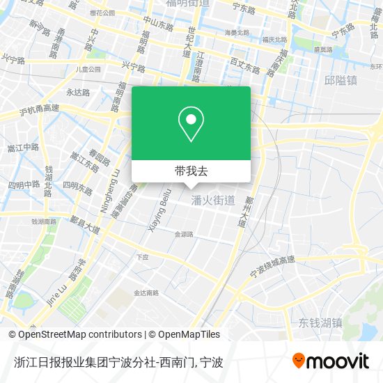 浙江日报报业集团宁波分社-西南门地图