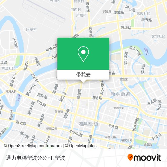 通力电梯宁波分公司地图