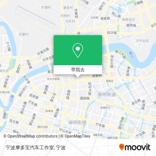 宁波摩多宝汽车工作室地图