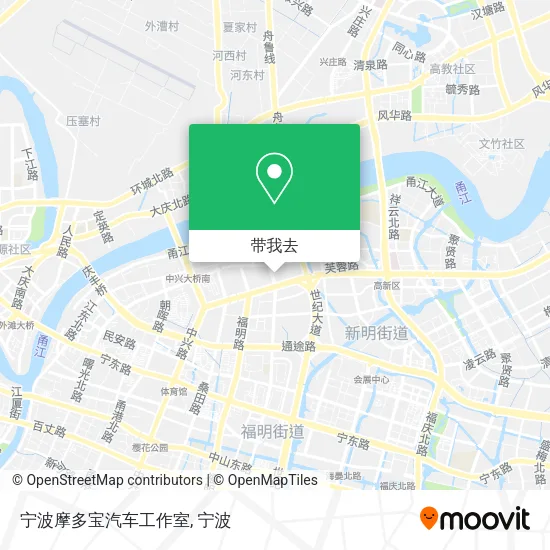 宁波摩多宝汽车工作室地图