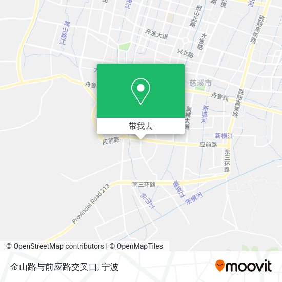 金山路与前应路交叉口地图