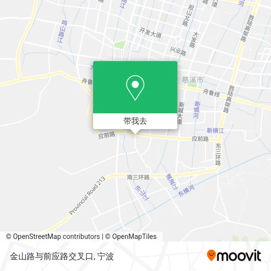金山路与前应路交叉口地图