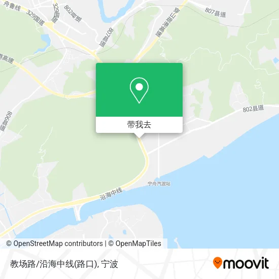 教场路/沿海中线(路口)地图