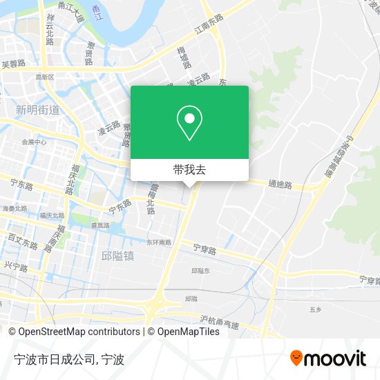 宁波市日成公司地图