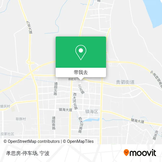 孝思房-停车场地图