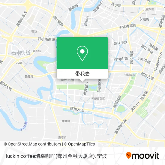 luckin coffee瑞幸咖啡(鄞州金融大厦店)地图