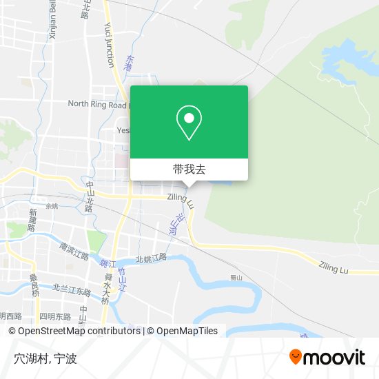 穴湖村地图