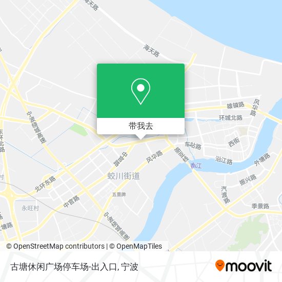 古塘休闲广场停车场-出入口地图