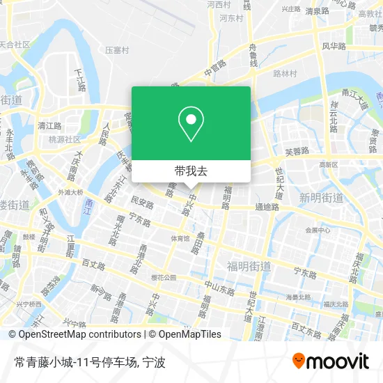 常青藤小城-11号停车场地图