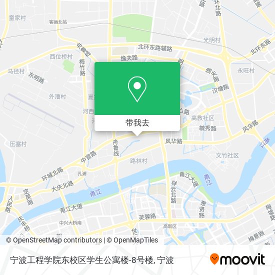 宁波工程学院东校区学生公寓楼-8号楼地图