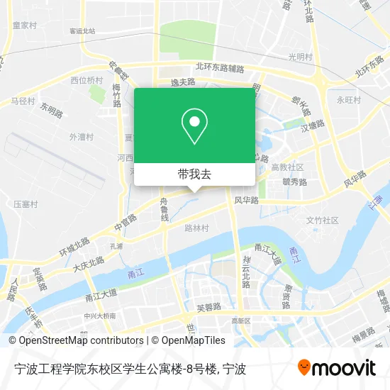 宁波工程学院东校区学生公寓楼-8号楼地图