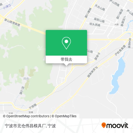 宁波市北仓伟昌模具厂地图