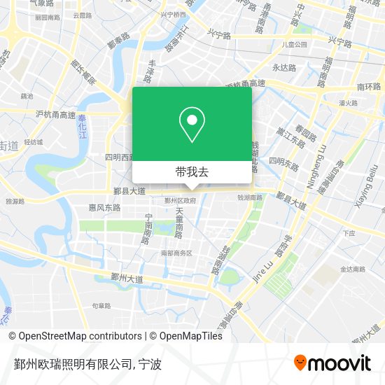 鄞州欧瑞照明有限公司地图
