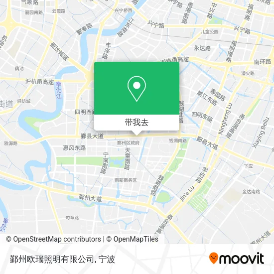 鄞州欧瑞照明有限公司地图