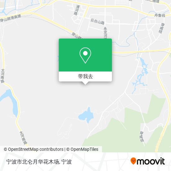 宁波市北仑月华花木场地图