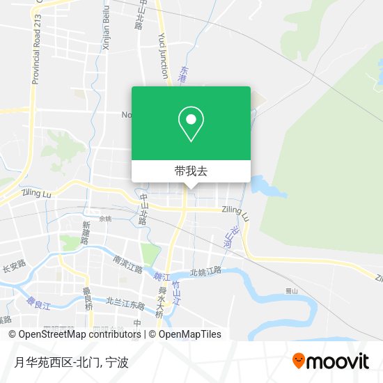 月华苑西区-北门地图