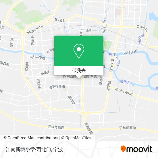 江南新城小学-西北门地图