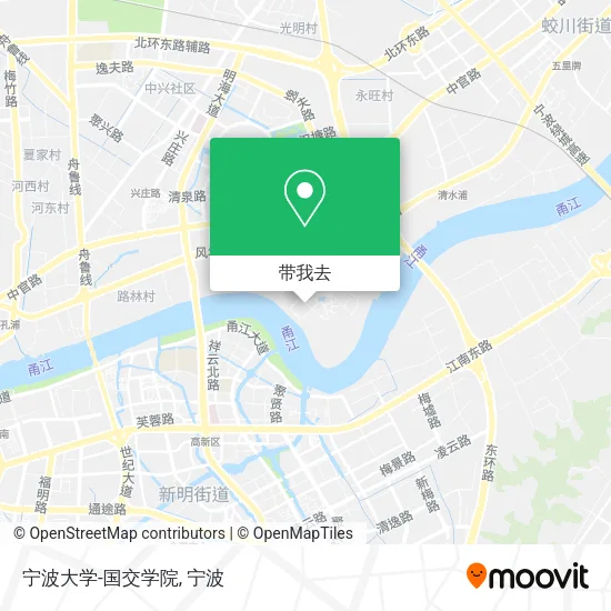宁波大学-国交学院地图