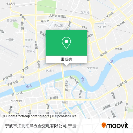 宁波市江北汇洋五金交电有限公司地图