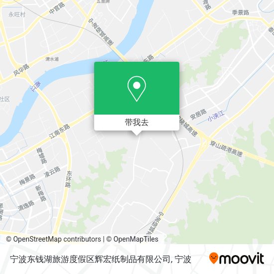 宁波东钱湖旅游度假区辉宏纸制品有限公司地图