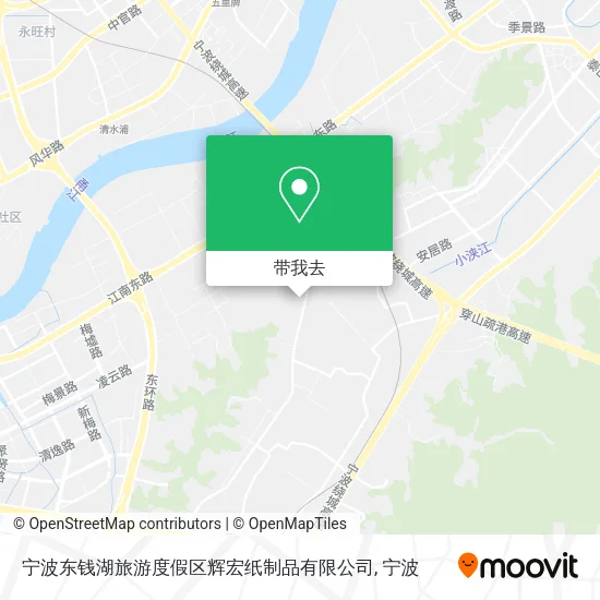宁波东钱湖旅游度假区辉宏纸制品有限公司地图