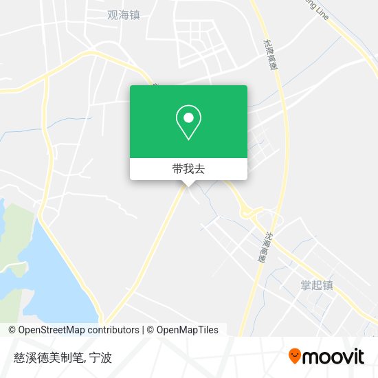 慈溪德美制笔地图