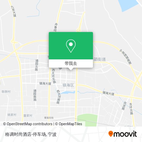 格调时尚酒店-停车场地图