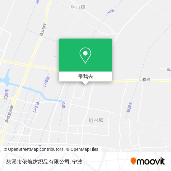 慈溪市依航纺织品有限公司地图