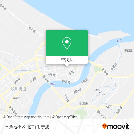 三角地小区-北二门地图