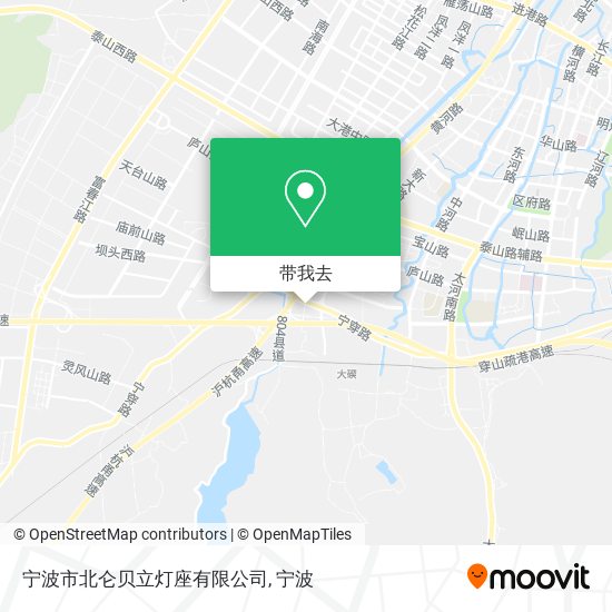宁波市北仑贝立灯座有限公司地图