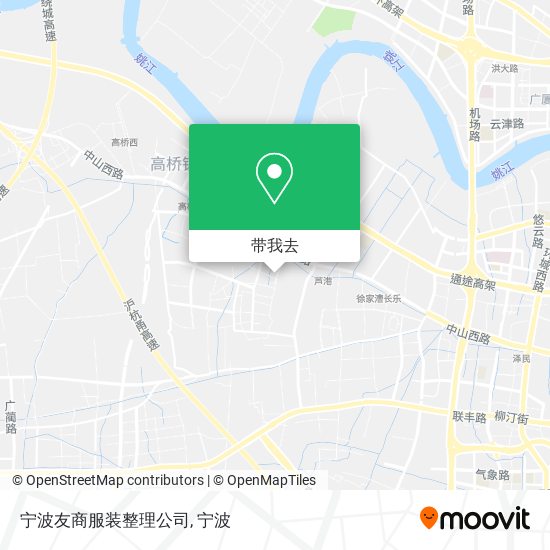 宁波友商服装整理公司地图