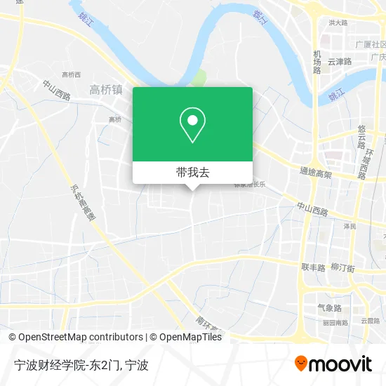 宁波财经学院-东2门地图