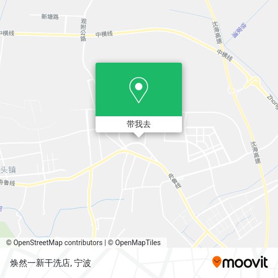 焕然一新干洗店地图