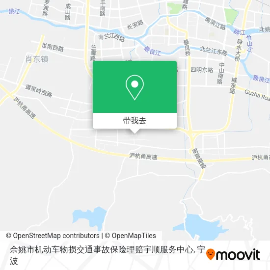 余姚市机动车物损交通事故保险理赔宇顺服务中心地图
