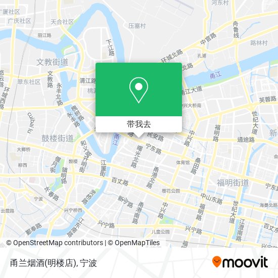 甬兰烟酒(明楼店)地图