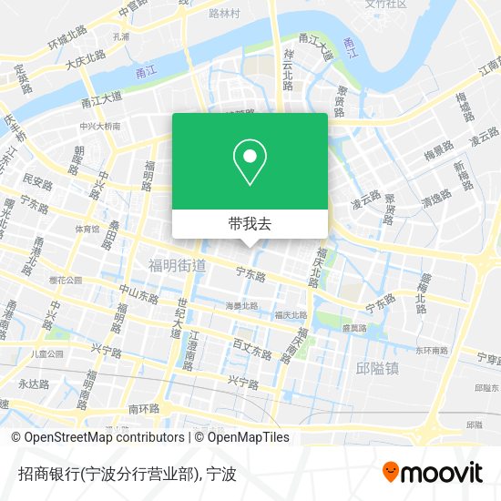 招商银行(宁波分行营业部)地图