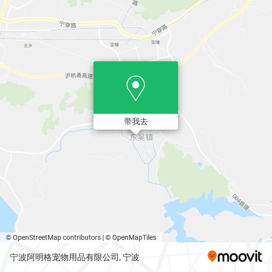 宁波阿明格宠物用品有限公司地图