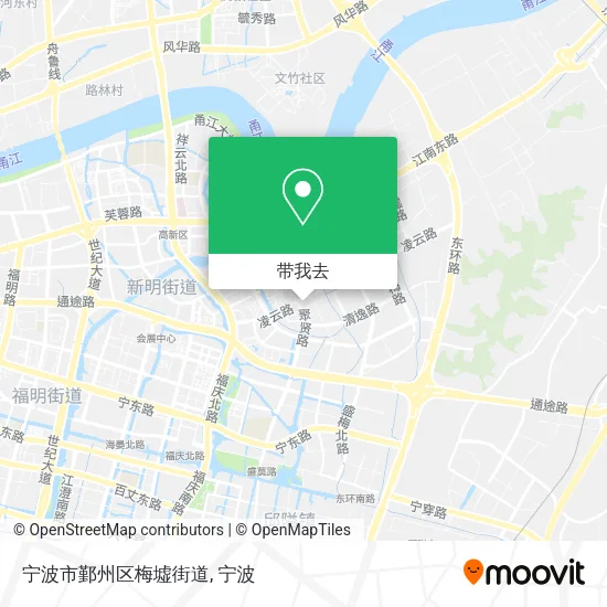 宁波市鄞州区梅墟街道地图